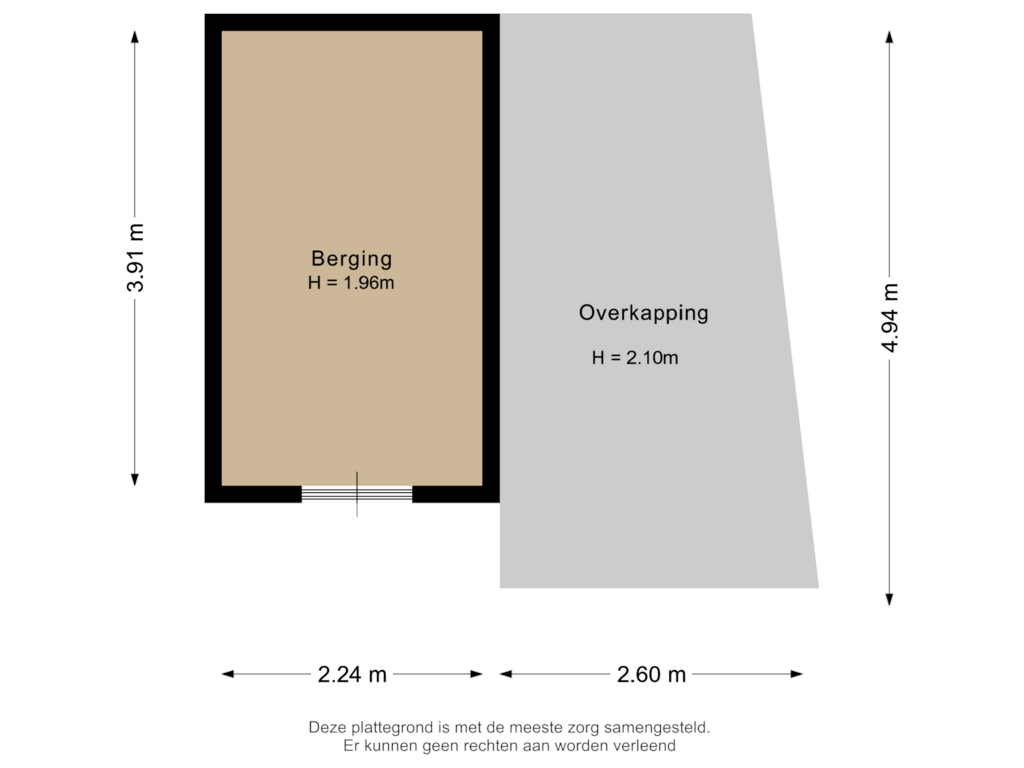 Bekijk plattegrond van Berging van Linge 42