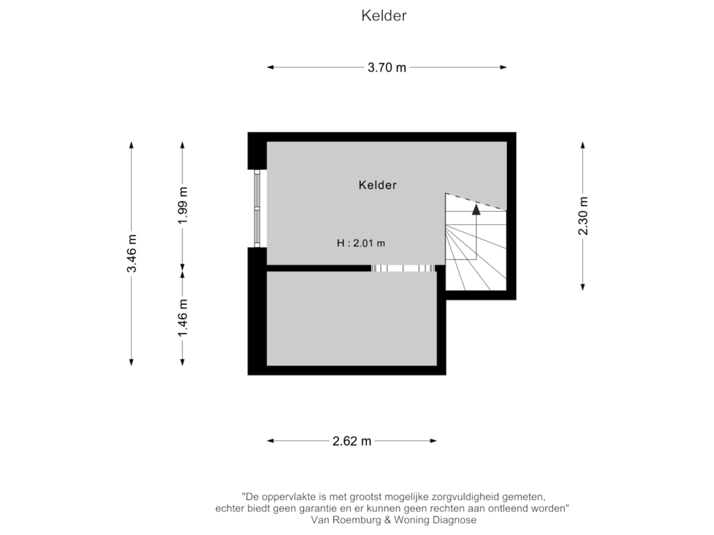 Bekijk plattegrond van Kelder van Midden Duin en Daalseweg 3