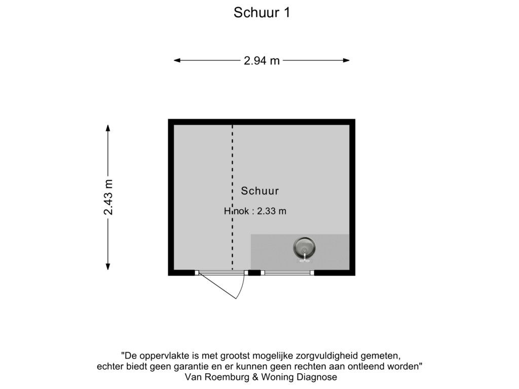 Bekijk plattegrond van Schuur 1 van Midden Duin en Daalseweg 3