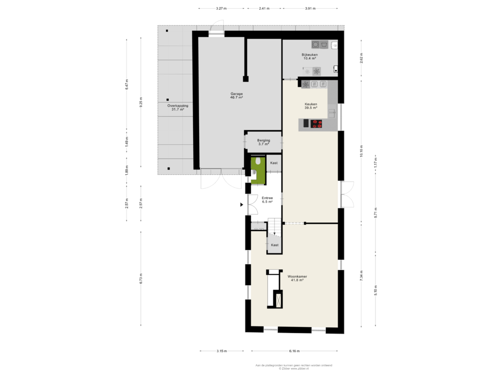 View floorplan of Begane grond of Scheidingsweg 2