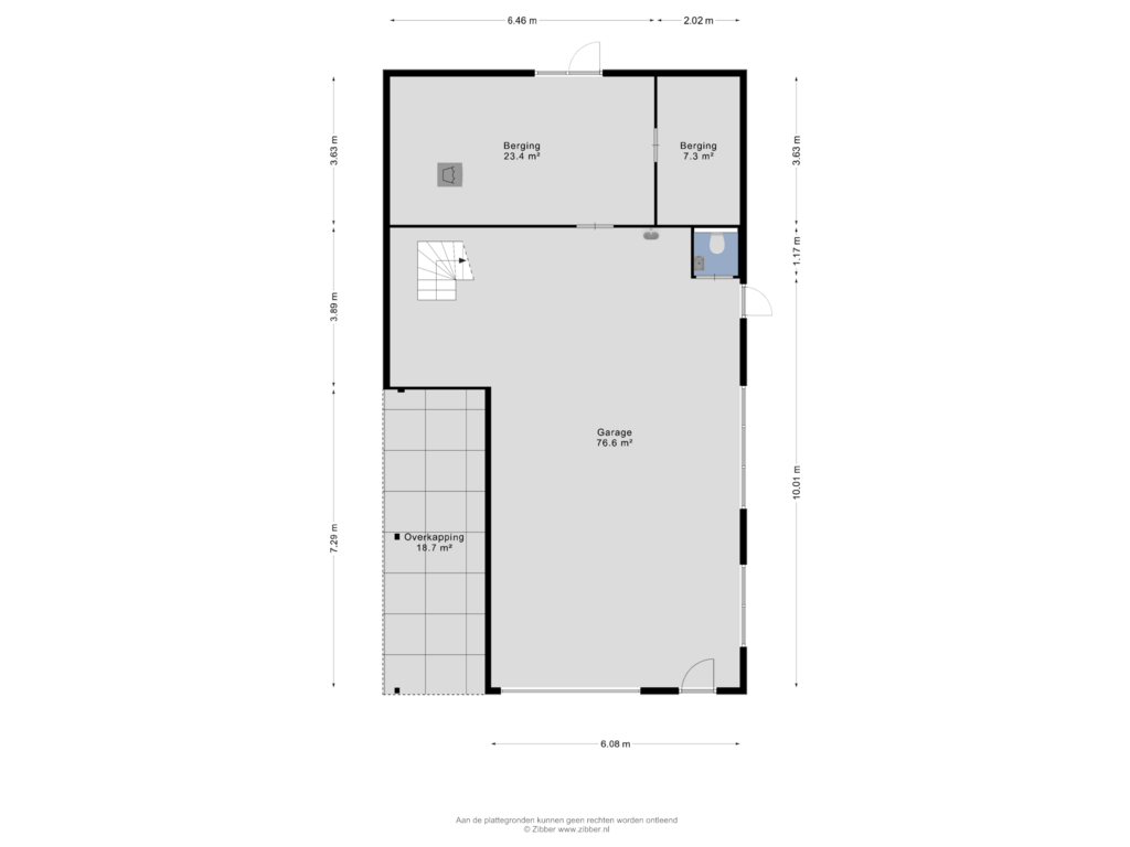 View floorplan of Garage of Scheidingsweg 2