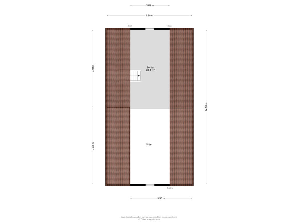 View floorplan of Garage verdieping of Scheidingsweg 2