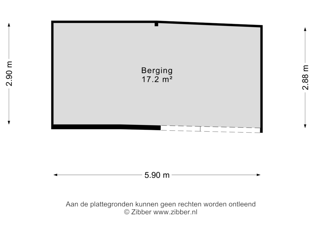 View floorplan of Berging of Scheidingsweg 2