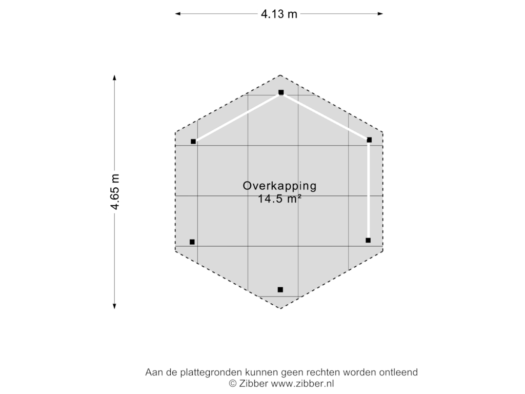 View floorplan of Overkapping of Scheidingsweg 2