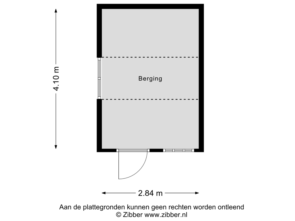 View floorplan of Berging of Burghseweg 50