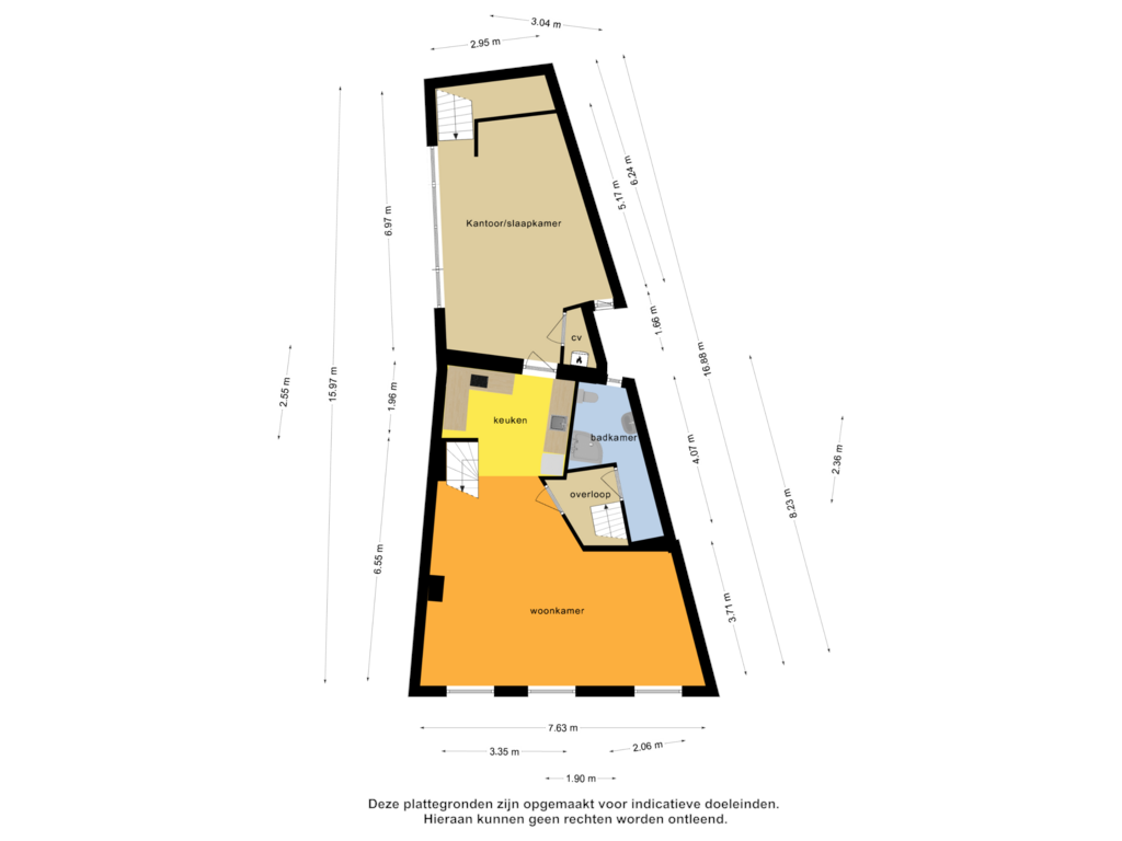 Bekijk plattegrond van 1e verdieping van Kornputsingel 7