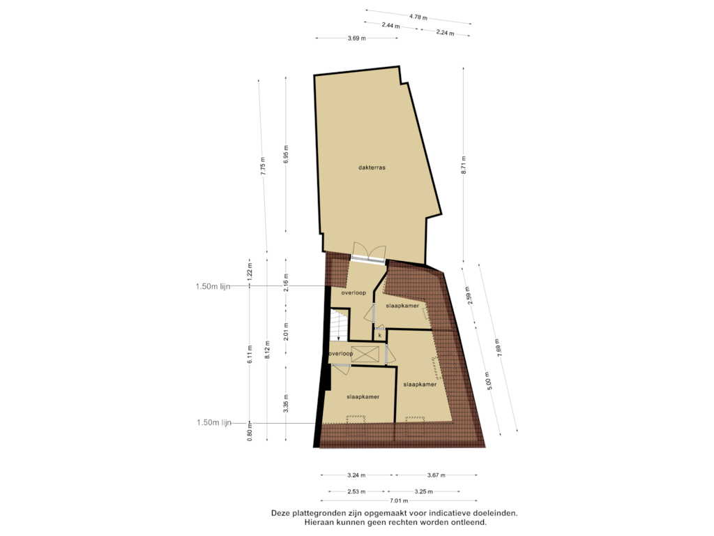 Bekijk plattegrond van 2e verdieping van Kornputsingel 7