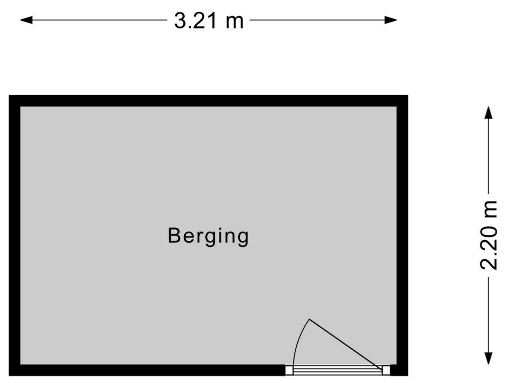 Bekijk plattegrond van Berging van Merellaan 313