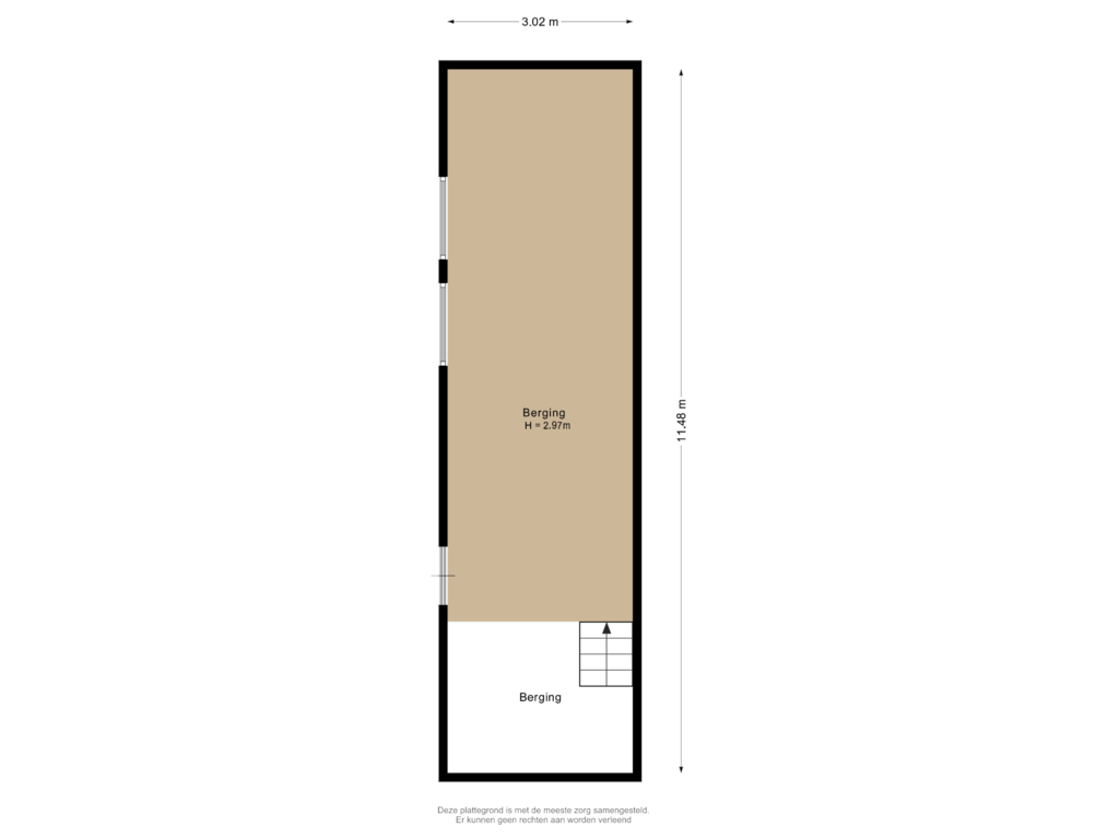 Bekijk plattegrond van Berging van Doctor van Beurdenstraat 41