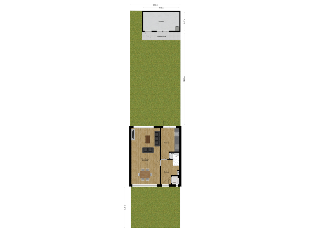 Bekijk plattegrond van Situatie van van Riebeeckstraat 3