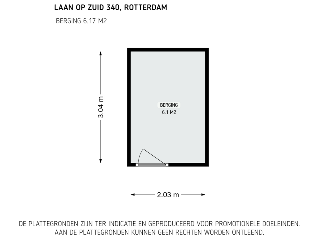 Bekijk plattegrond van berging van Laan op Zuid 340