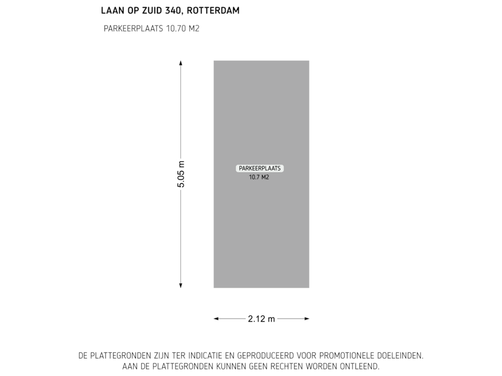 Bekijk plattegrond van parkeerplaats van Laan op Zuid 340