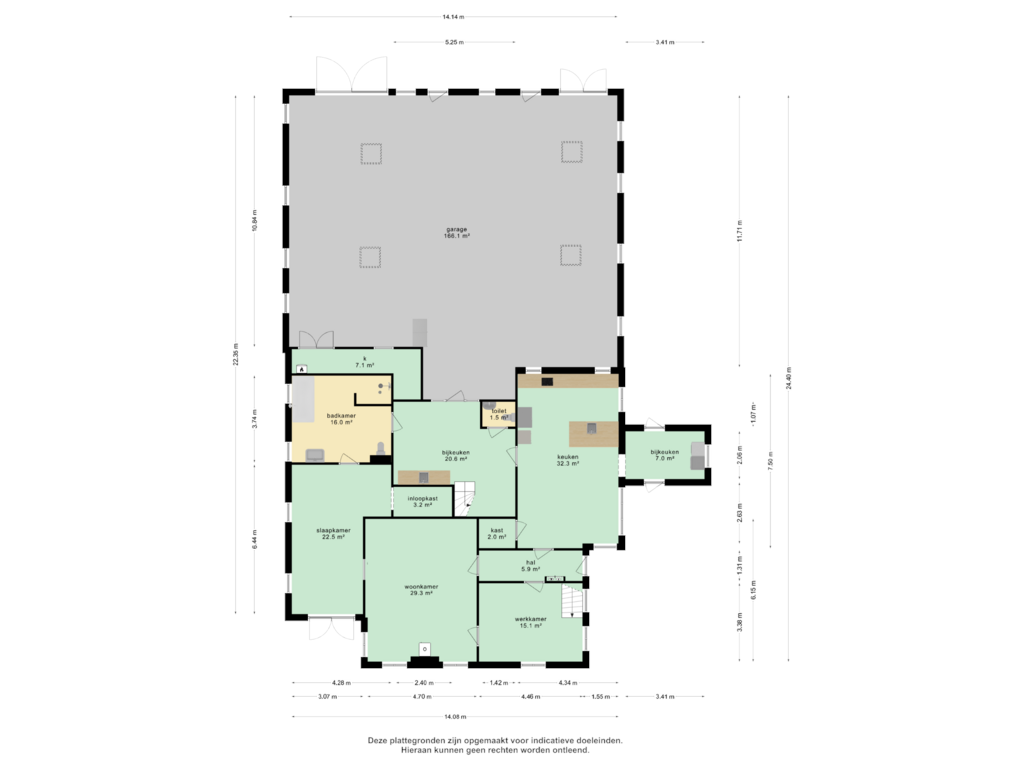 Bekijk plattegrond van Begane grond van Wollinghuizerweg 50