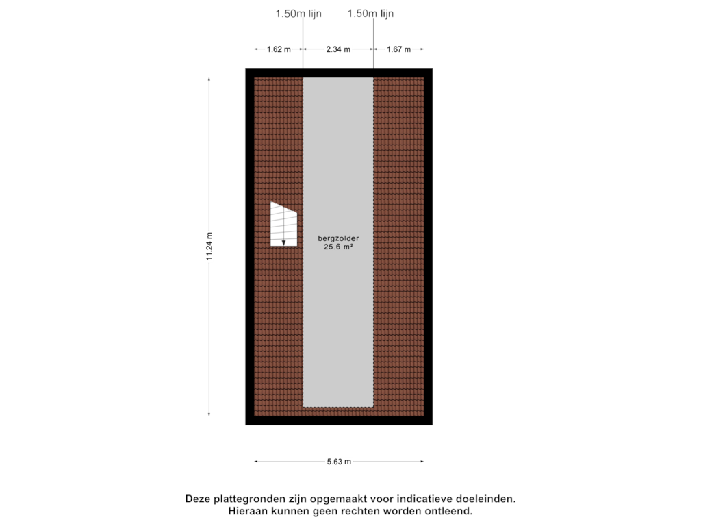 Bekijk plattegrond van 2e verdieping van Wollinghuizerweg 50