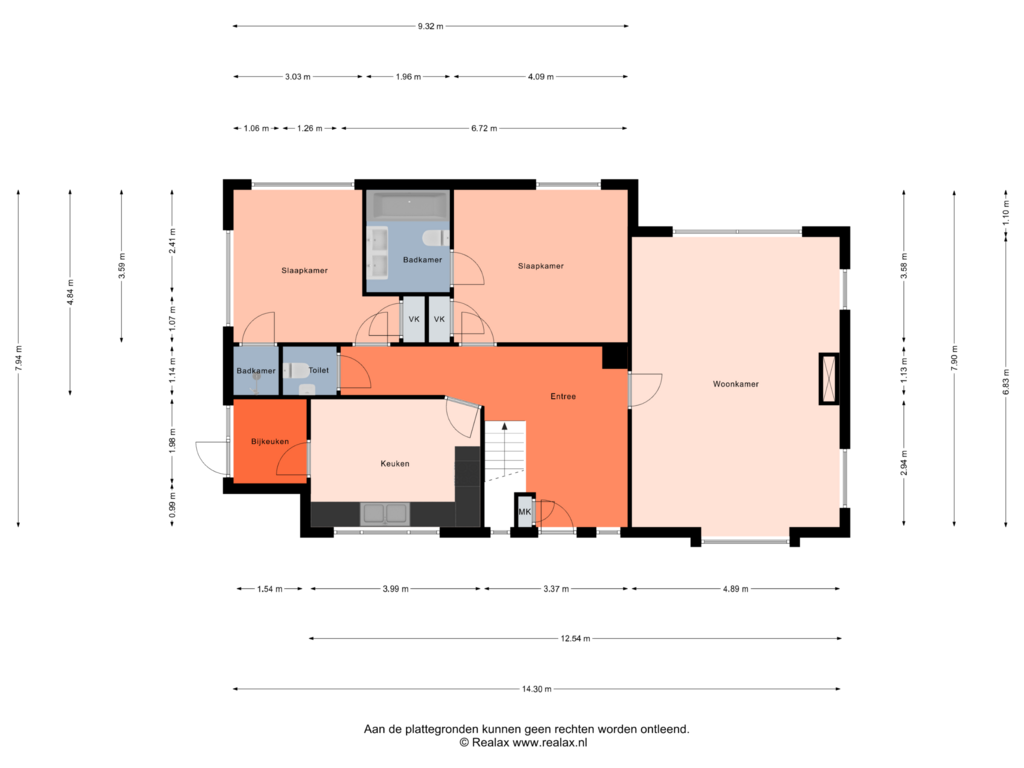 Bekijk plattegrond van Begane grond van Burgemeester J.C. van den Bergplein 2-A