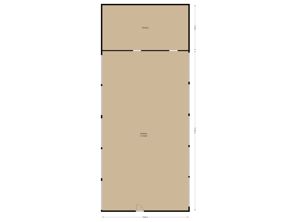 Bekijk plattegrond van Berging van Zuid Schalkwijkerweg 14