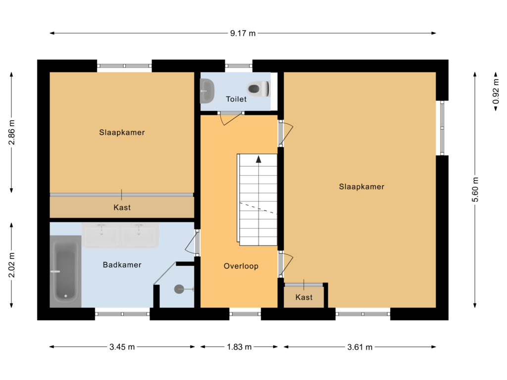 Bekijk plattegrond van Eerste verdieping van Espelerpad 7