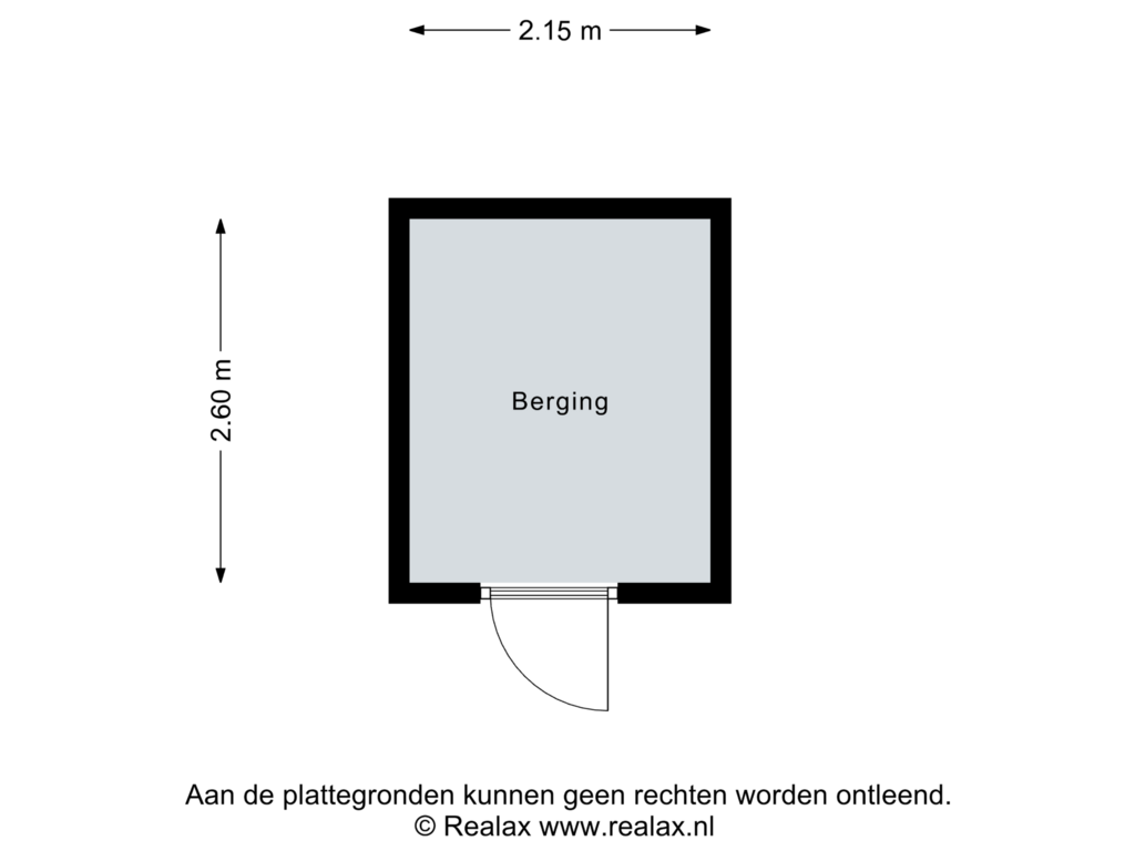 Bekijk plattegrond van Berging van Willem-Alexanderstraat 48