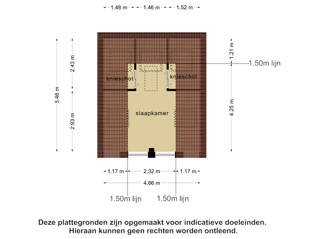 Bekijk plattegrond van 1e verdieping 2 van 't Jagerspaadje 3