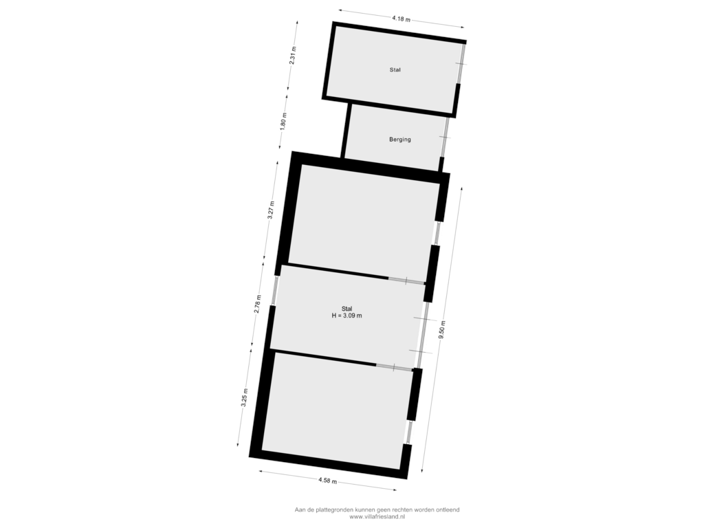 Bekijk plattegrond van Stal van Kiesterzijl 56