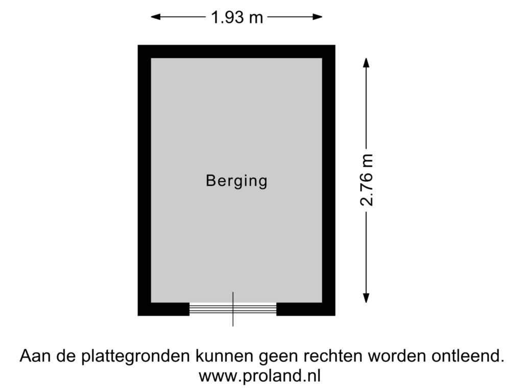 Bekijk plattegrond van Berging van Midden 131