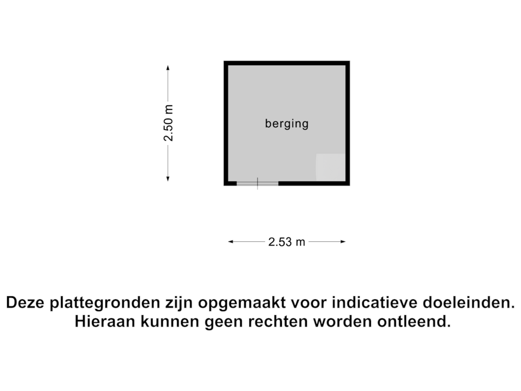 View floorplan of Berging of Hoogstraat 130-B2