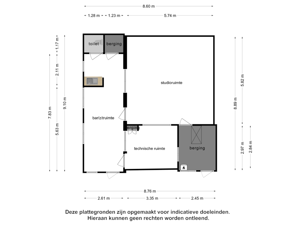 Bekijk plattegrond van Berging van Stateheide 24