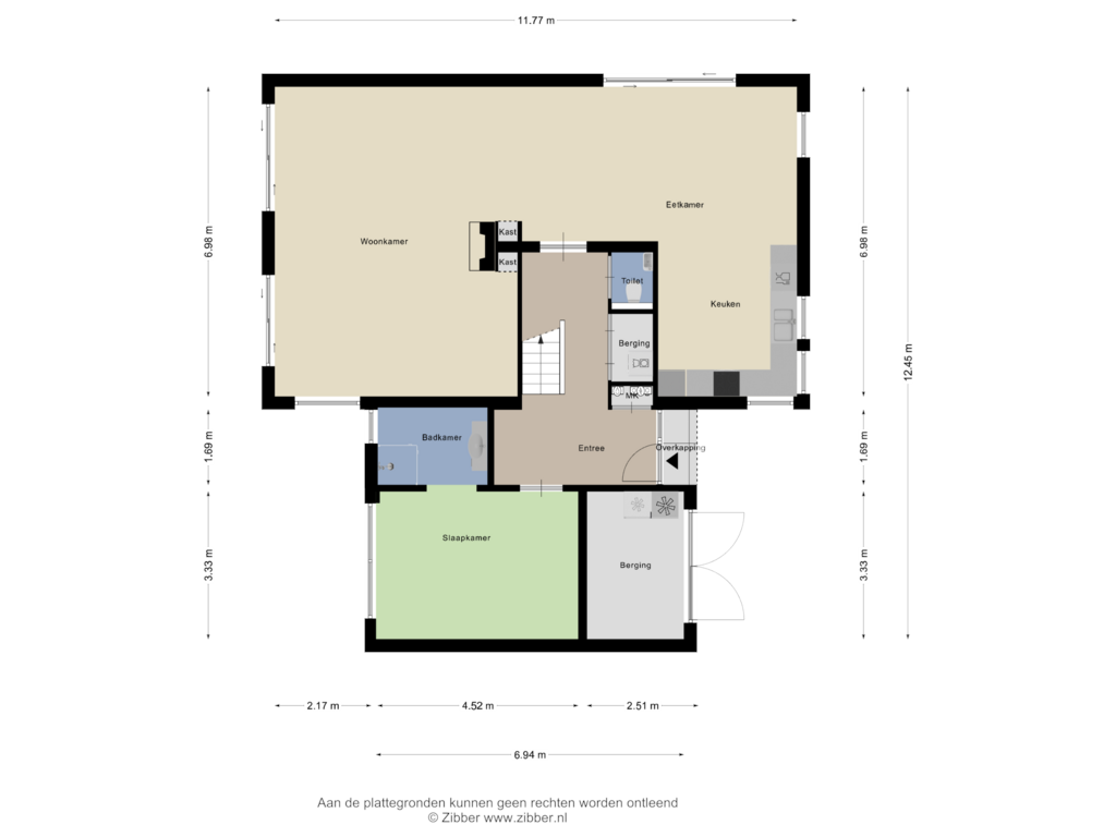 Bekijk plattegrond van Begane Grond van Princenhil 4