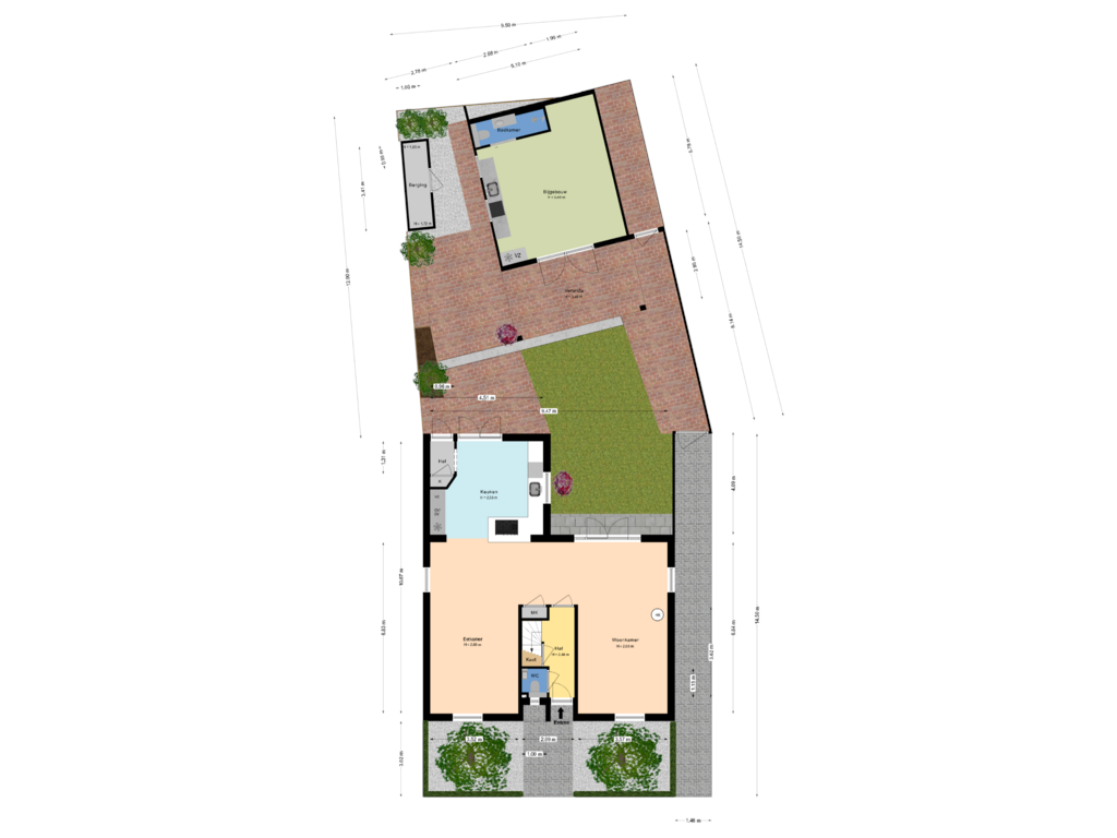 Bekijk plattegrond van Situatie van Oosterlaan 37