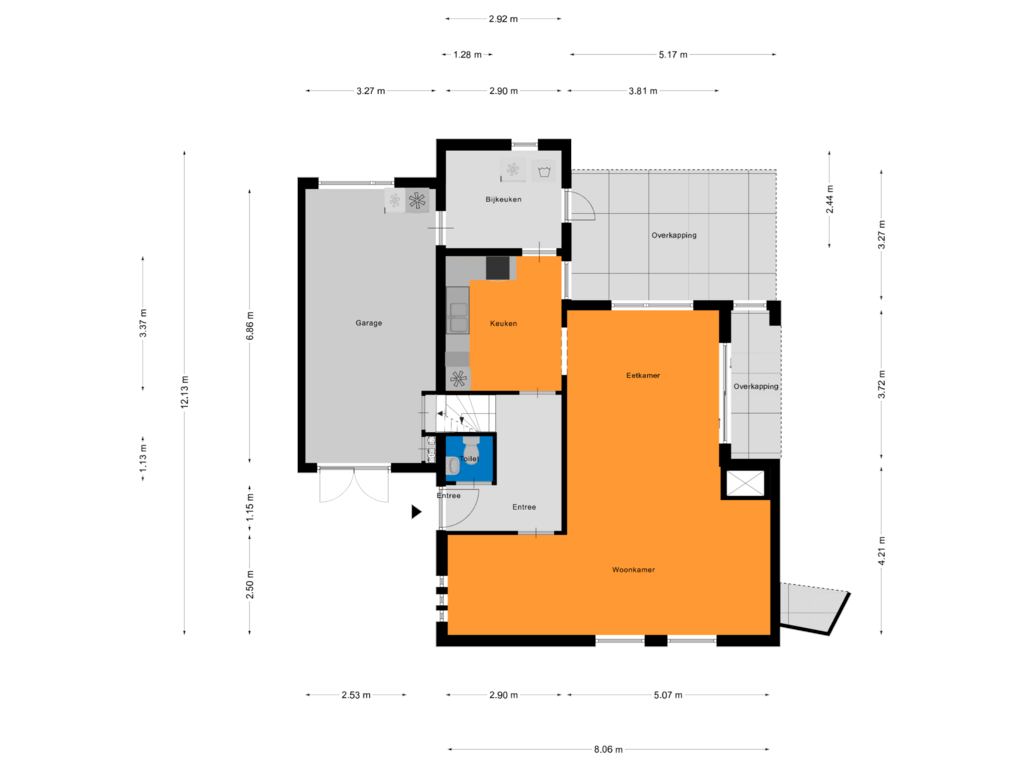 View floorplan of Begane Grond of Rubenslaan 19