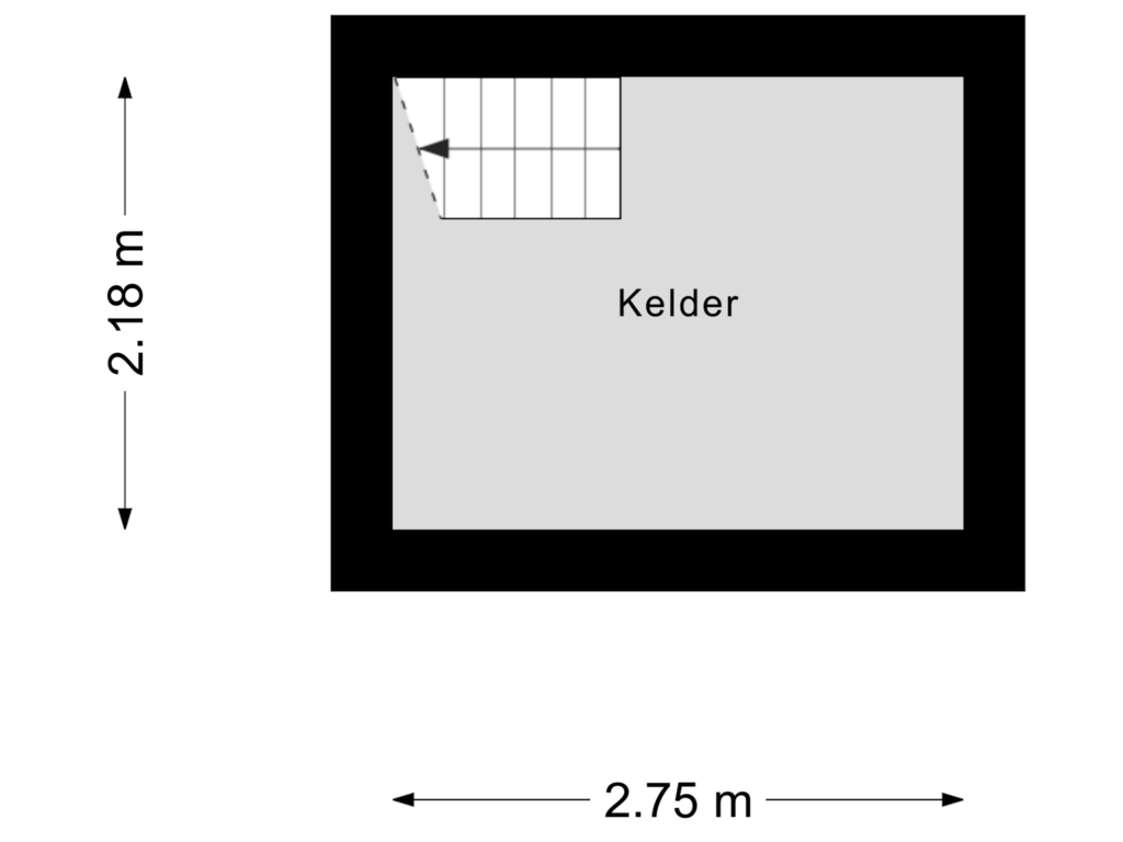 View floorplan of Kelder of Rubenslaan 19