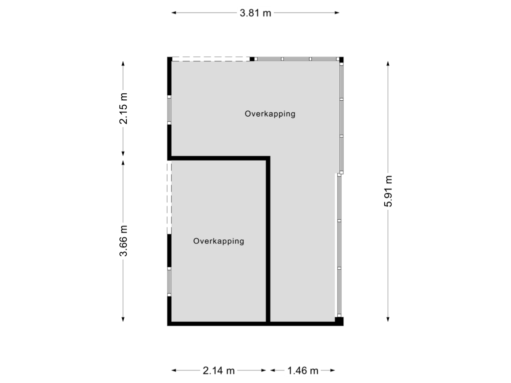 View floorplan of Overkapping of Rubenslaan 19