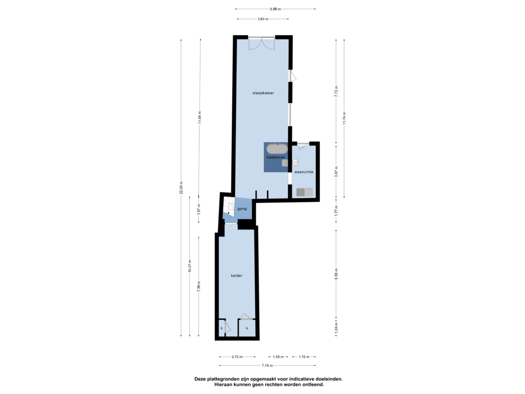 Bekijk plattegrond van Souterrain van Kinderdijk 58