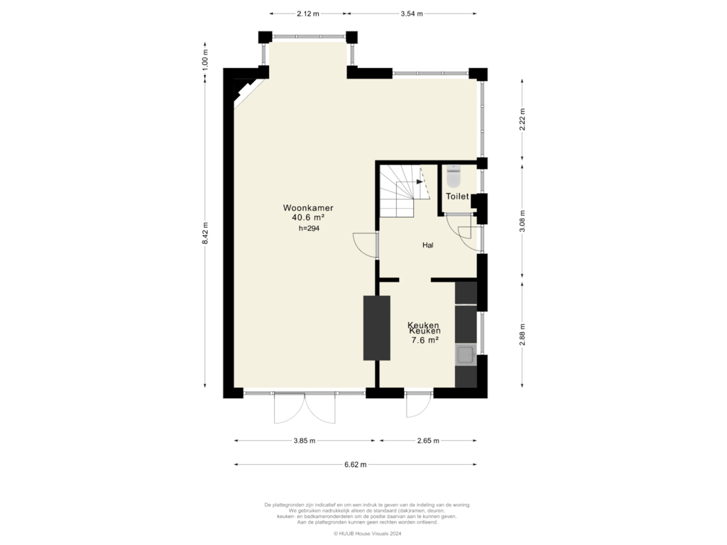 View floorplan of Begane Grond of Amersfoortseweg 73