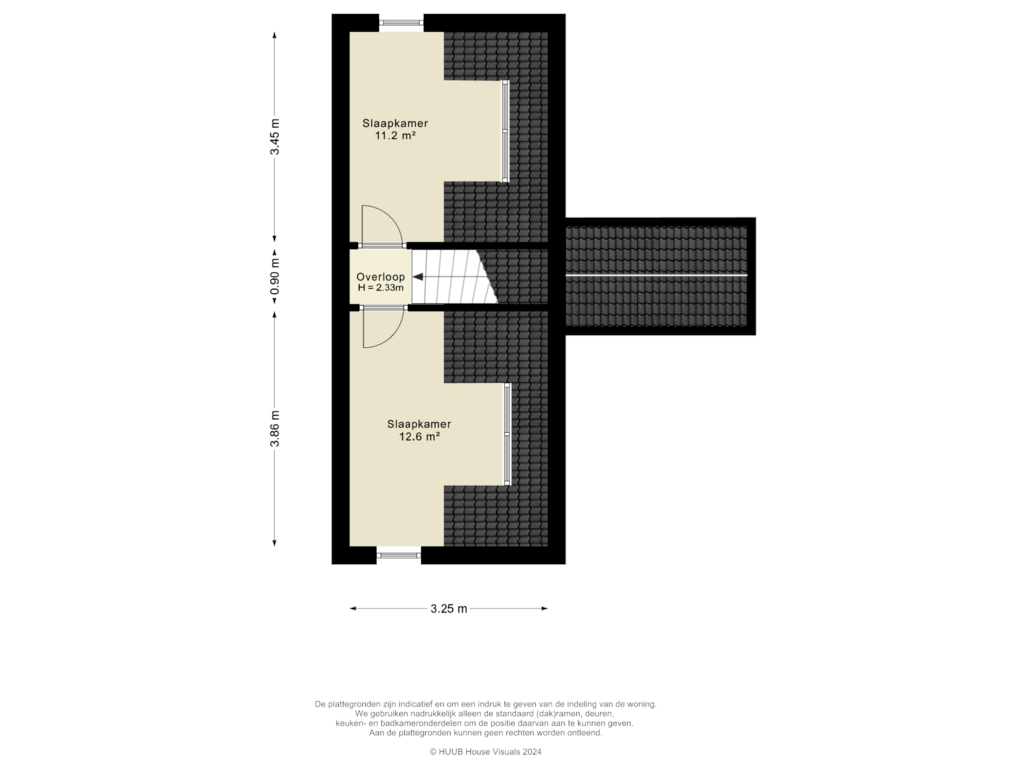 View floorplan of 2e verdieping of Amersfoortseweg 73