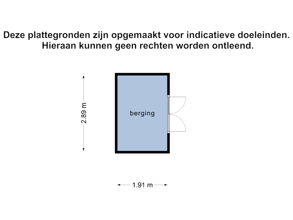 View floorplan of Berging of Bijsselseweg 11-41