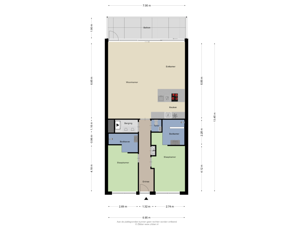 Bekijk plattegrond van Appartement van Lamsoor 51