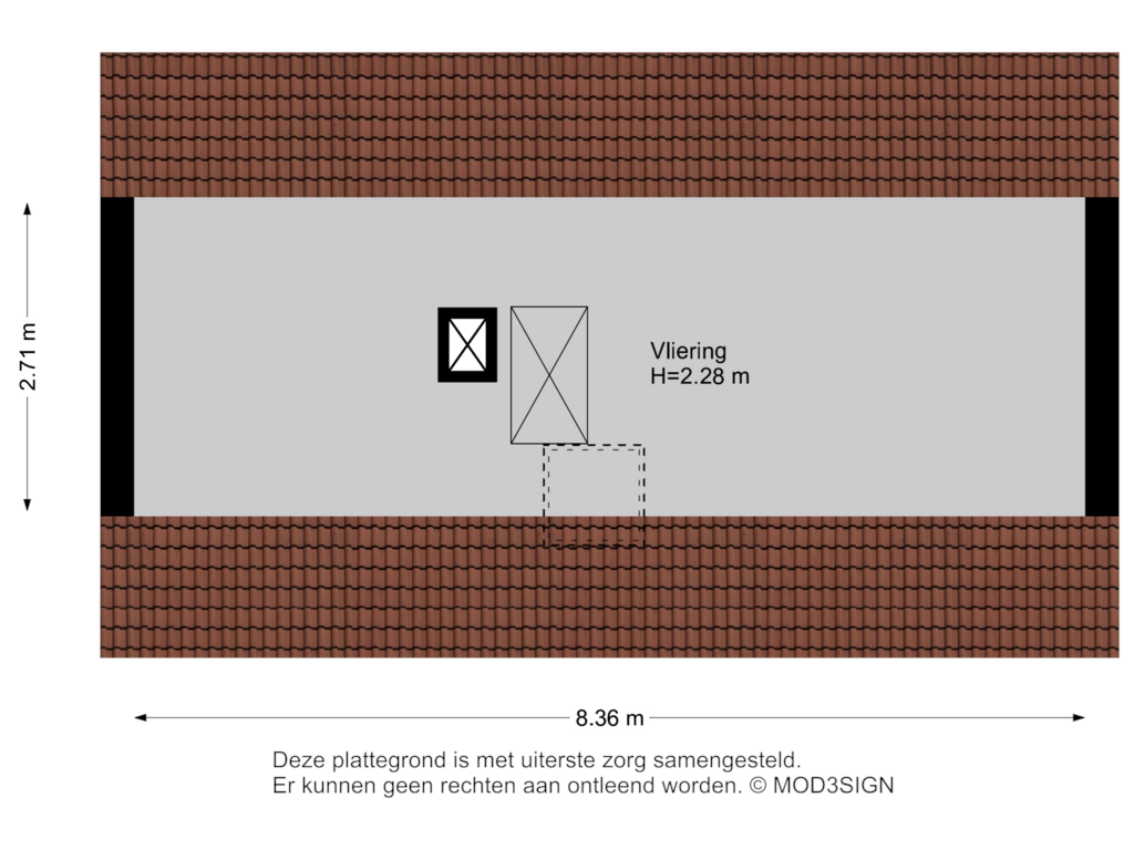 Bekijk plattegrond van 2e Verdieping van Kromme Spieringweg 499