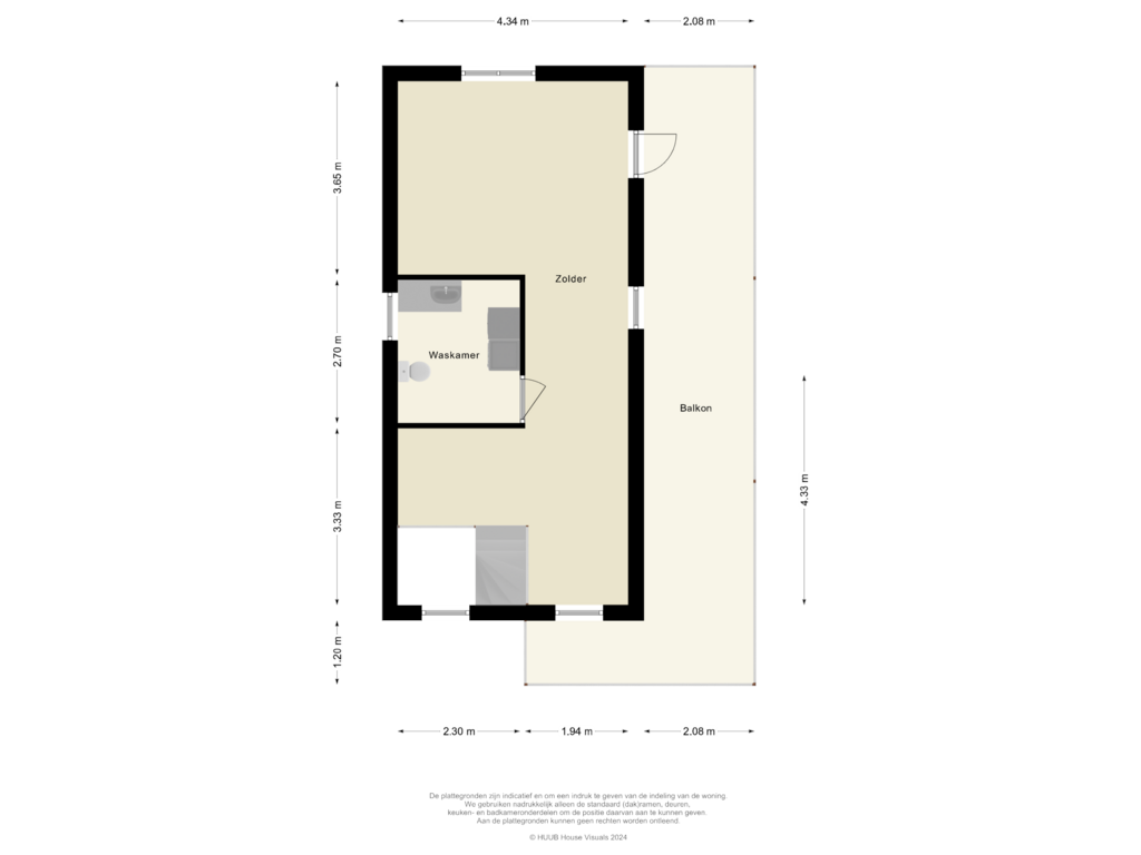 Bekijk plattegrond van 2e Verdieping van Katrien Duckstraat 9