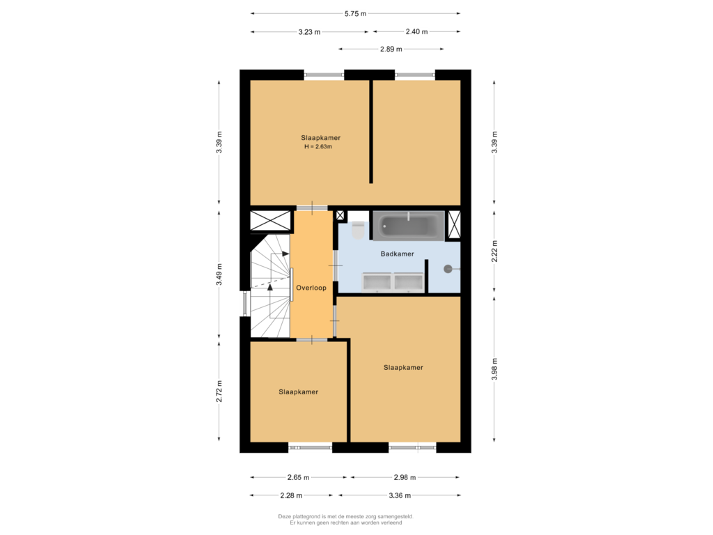 Bekijk plattegrond van Eerste verdieping van Directeur de Gelderstraat 9