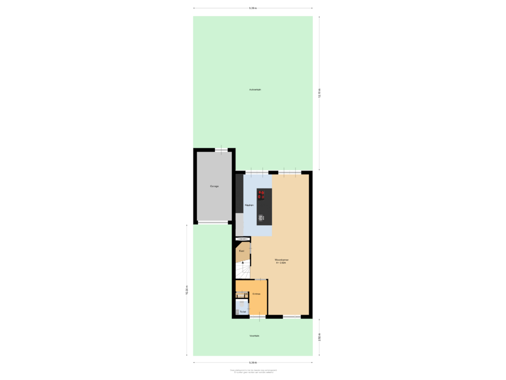 Bekijk plattegrond van Situatie van Directeur de Gelderstraat 9