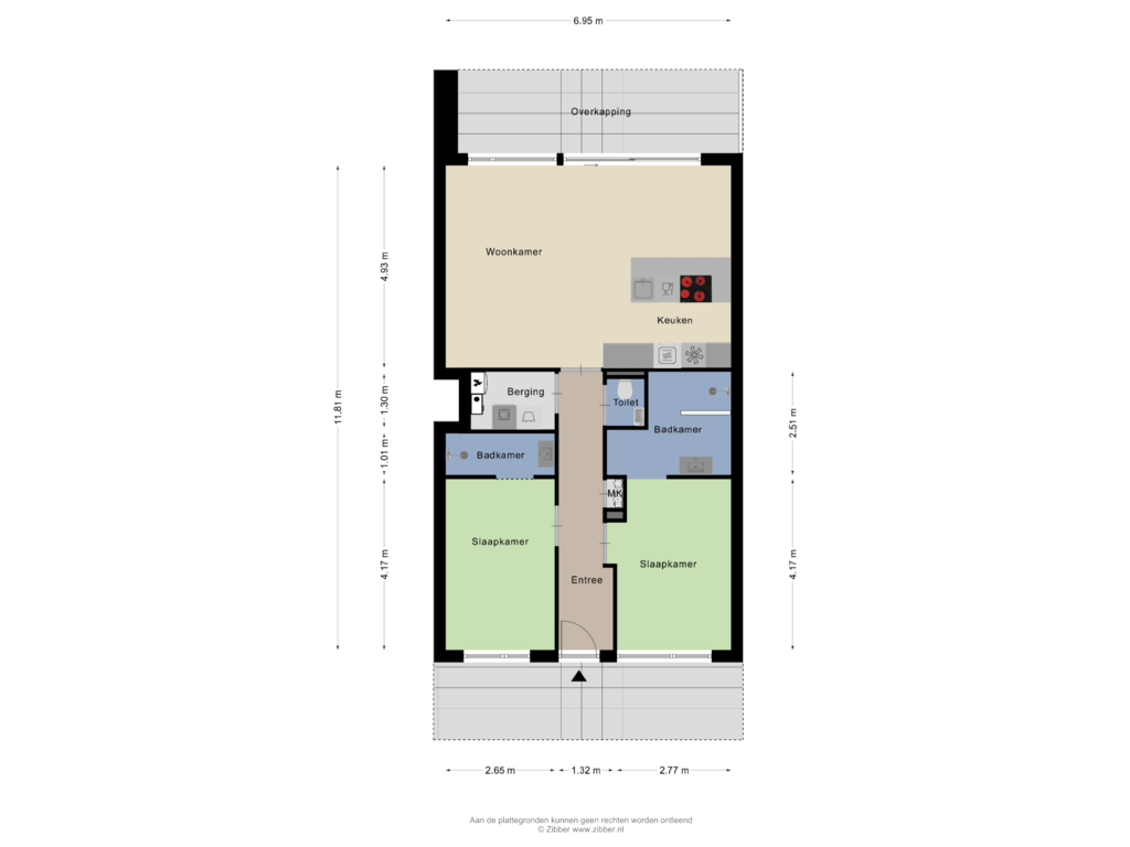 Bekijk plattegrond van Begane grond van Lamsoor 37