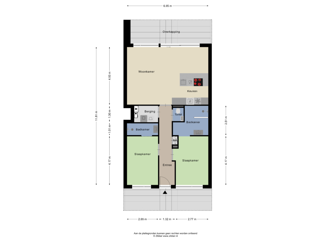 Bekijk plattegrond van Begane grond van Lamsoor 91