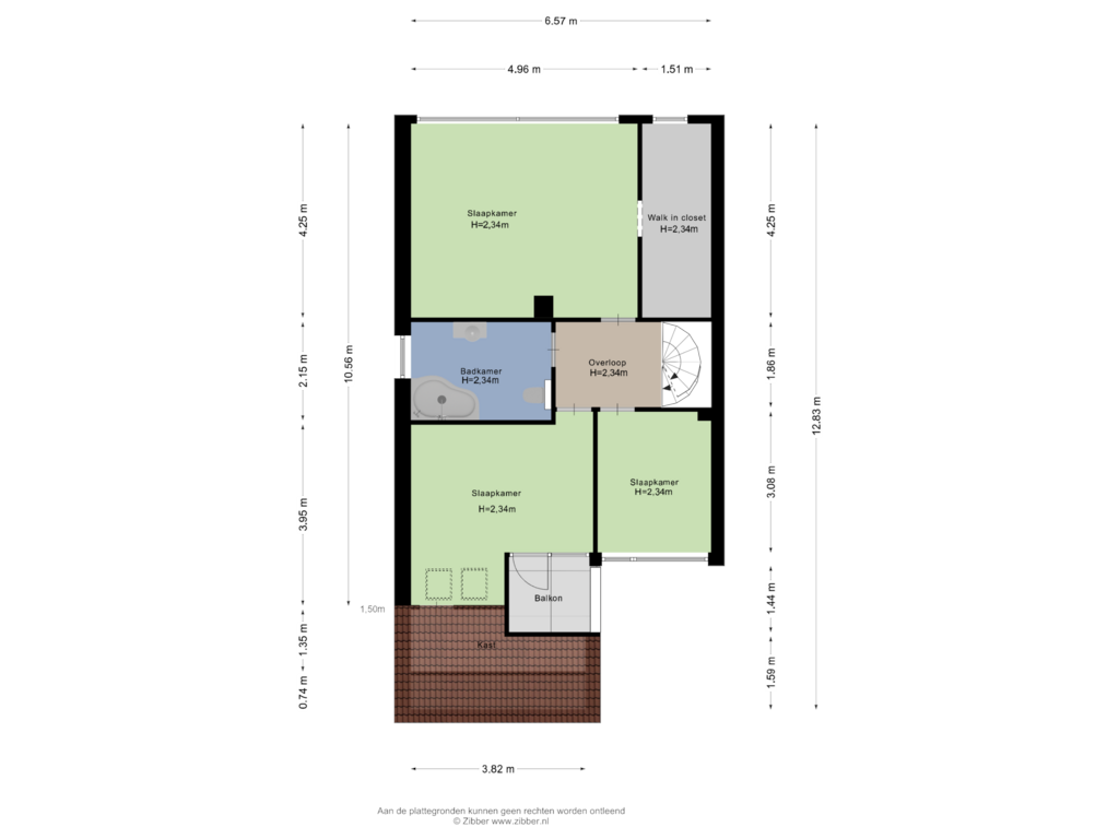 Bekijk plattegrond van Eerste Verdieping van Cycladen 32