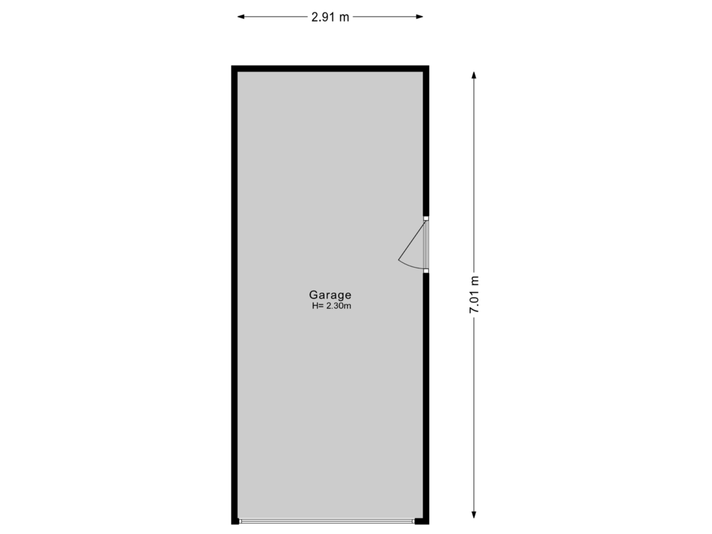 Bekijk plattegrond van Garage van Raaphorstlaan 11-D