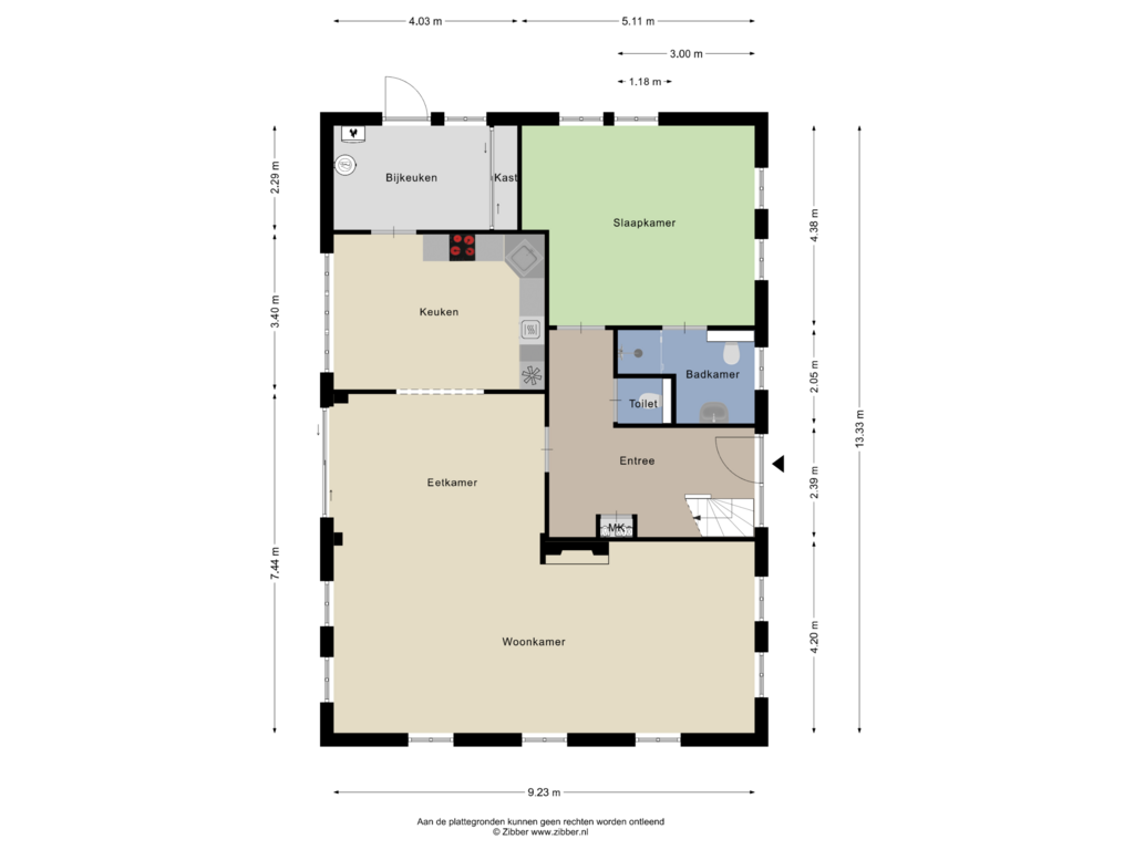 Bekijk plattegrond van Begane Grond van Eldijk 10