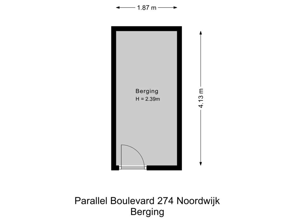 View floorplan of Berging of Parallel Boulevard 274