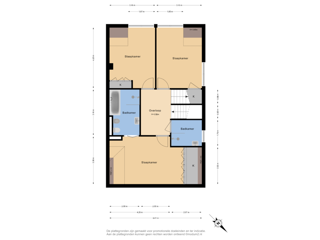 Bekijk plattegrond van 1e Verdieping van Eikenhorstlaan 20