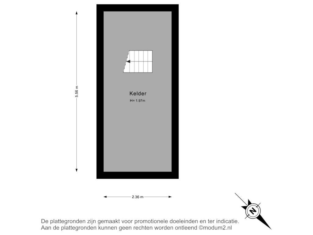 Bekijk plattegrond van Kelder van Eikenhorstlaan 20