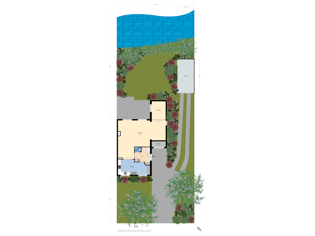 Bekijk plattegrond van perceel van Eikenhorstlaan 20